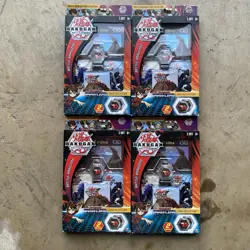 4 Bakugan Battle Brawlers 3 Packs Card With Jumbo Foil Dragonoid Card - NEW - Image 1