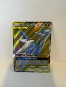 Pokemon Sun and Moon Tag Team Latias and Latios GX Full Art Card 169/181 - Image 1
