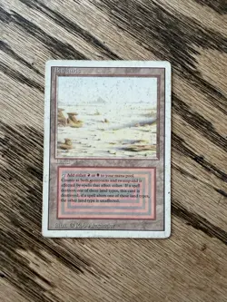 Badlands Magic The Gathering MTG Revised Edition Dual Land Card - HP - Image 1