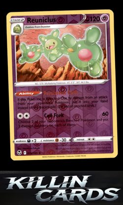 Reverse Holofoil Reuniclus 078/195 Pokemon Holo Rare SWSH12: Silver Tempest Card - Image 1