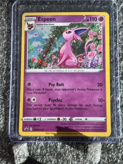 Espeon SWSH174 SWSH: Sword & Shield Promo Cards Holo 2021 Black star cosmos - Image 4