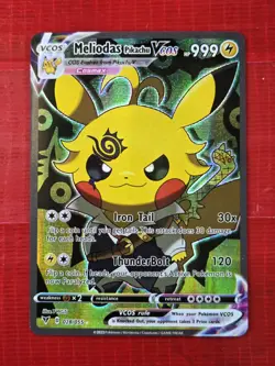 Pikachu Meliodas 7 Deadly Sins Cosplay Cute Doujin ACG HOLO Card - Near Mint C. - Image 1