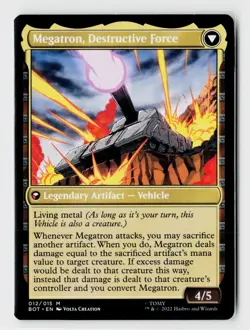 MTG Megatron Tyrant Transformers Brothers War Magic The Gathering TCG - Image 2