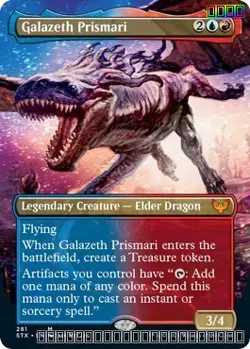 Galazeth Prismari (Borderless) [STX - 281] - NM [Foil] TCG MTG - Image 1