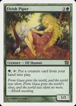 Elvish Piper 9ED LP MTG - Image 1