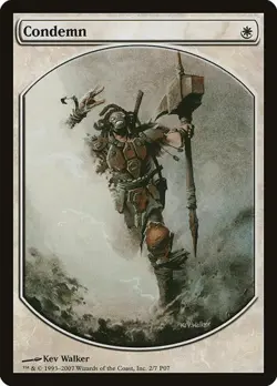 Condemn - Promo Magic Player Rewards LP MTG - Image 1