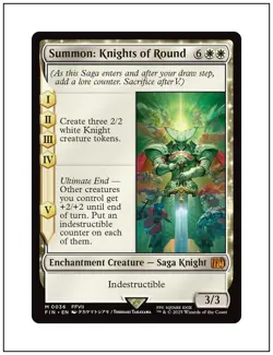 1x Summon: Knights of Round, Final Fantasy, Magic MTG NM - Image 1