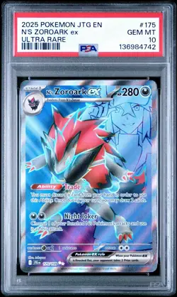 💎PSA 10 Gem Mint N's Zoroark ex 175/159 Sv09: Journey Together Holo Rare💎 - Image 2