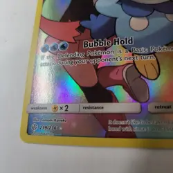 Piplup 239/236 Secret Rare Holo Cosmic Eclipse Dawn Character Pokemon Card LP/NM - Image 3