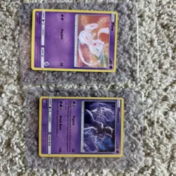 Pokemon Mew and Mewtwo Lot of 2 Cool Artwork Cards, Both Great Conditiom! - Image 1