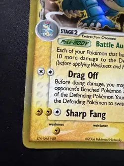 Feraligatr δ 2/101 EX Dragon Frontiers Holo Rare Pokemon Card DMG - Image 3