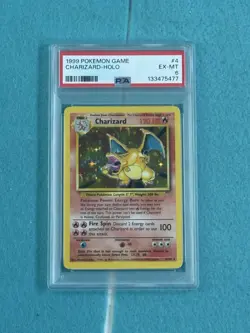 1999 Pokemon Charizard Holo #4 PSA 6 - Image 1