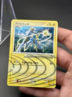 Pokemon TCG Arceus AR6 Platinum Arceus Holo Rare Heavily Played Vintage - Image 2