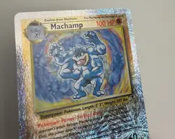 2002 WOTC POKEMON LEGENDARY COLLECTION MACHAMP 15/110 REVERSE HOLO RARE LP-M+ - Image 5