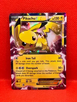 Pokemon Tcg Pikachu EX XY84 Black Star Promo Card - Image 1