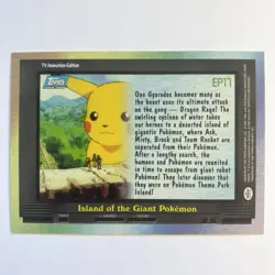 2000 Topps Pokemon TV #EP17 Island of the Giant Pokemon Holo Foil - Image 2