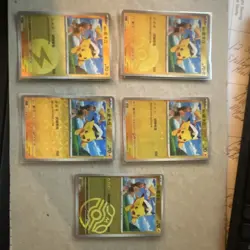 Captain Pikachu Pokemon TCG Exclusive Chinese Gem CBB1C Lot (5) Holo & Reg - Image 1