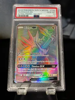 Pokemon TCG Dialga GX (Secret Rare) 164/156 Sm-Ultra Prism Holo PSA 10 Gem Mint - Image 1
