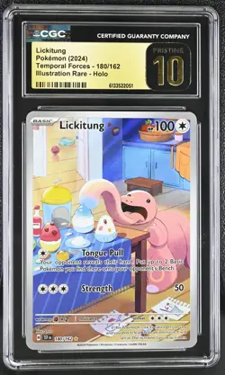 Pokemon Lickitung 180/162 Illustration Rare Temporal Forces - CGC 10 PRISTINE - Image 1