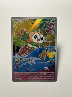 2025 Pokemon MEP Black Star Promos Rowlet #043 - Image 1