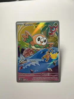2025 Pokemon MEP Black Star Promos Rowlet #043 - Image 2