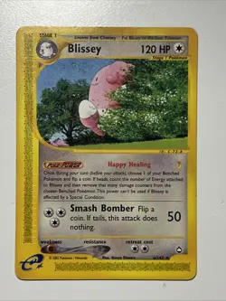 Blissey 6/147 Aquapolis Pokemon 2002 Non-Holo Rare LP Condition - Image 2