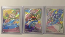 Pokemon TCG MEP Holo Lot Rowlet Litten Popplio First Series 30th Anniversary - Image 1