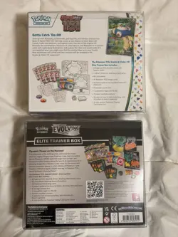 Pokemon TCG: 151 & Evolving Skies ETB Pair Of 2 Lot Sealed w Display Case - Image 2