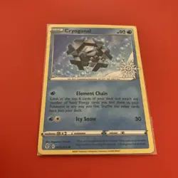 HOLO Cryogonal 043/203 2021 Pokemon Evolving Skies Common Holiday Calendar Card - Image 2