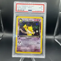 Pokemon TCG Dark Hypno 9/82 Team Rocket Holo 1st Edition PSA 9 - Image 1
