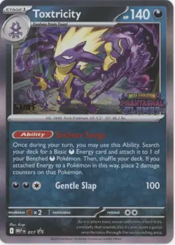 Toxtricity Pokemon Phantasmal Flames Staff Promo #017 - Image 1