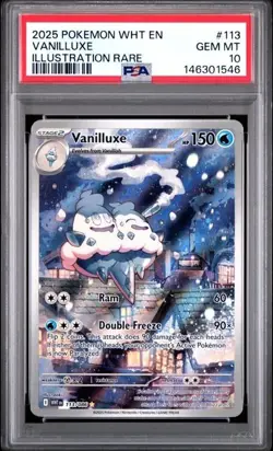 Pokemon White Flare - Vanilluxe 113/086 - Illustration Rare English - PSA 10 - Image 1