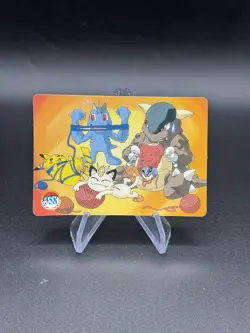 Pikachu Birthday Holo Pokemon Vintage Pocket Monster Vending Prism Sticker 354 - Image 2