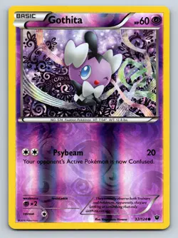 Gothita 32/124 Reverse Holo XY - Fates Collide LP - Pokemon TCG - Image 1