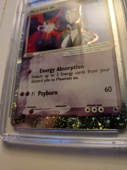 Mewtwo ex CGC 6.5 Ex/NM+ Pokemon 101/109 EX Ruby & Sapphire TCG 2003 Holo Rare - Image 4