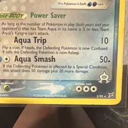 Pokemon EX Team Magma vs Team Aqua Kyogre 3/95 & Carvanha 48/95 Lot (20x) 2004 - Image 3