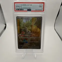 2024 POKEMON SVP EN-SV BLACK STAR PROMO #075 MIMIKYU PSA 9 - Image 1