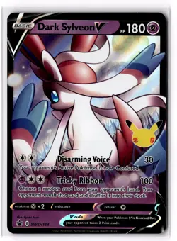 Dark Sylveon V SWSH134 SWSH: Sword & Shield Promo Cards Holofoil NM - Image 1