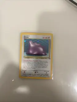 Pokemon TCG Ditto Holo Card 3/62 Fossil Rare Mint Condition - Image 1