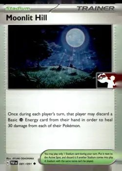 Moonlit Hill Holo Uncommon Prize Pack Series Cards 081/091 NM - Image 1