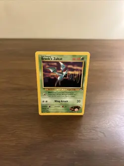 Pokemon TCG Brock's Zubat Gym Heroes Unlimited Regular Card MP Condition - Image 1