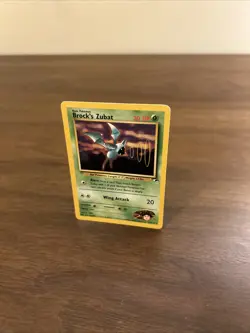 Pokemon TCG Brock's Zubat Gym Heroes Unlimited Regular Card MP Condition - Image 3