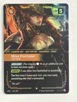 Miss Fortune Captain 162/298 Origins OGN Epic NM Riftbound Champion Card - Image 1