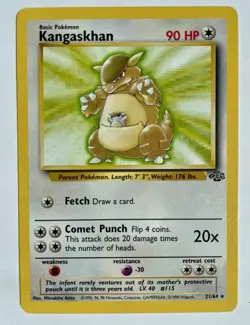 Pokemon Card 1999 Jungle Set Kangaskhan 21/64 NM-Mint - Image 1