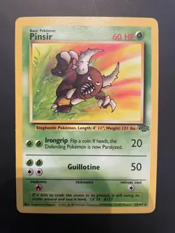 Pokemon Card: Pinsir 25/64 Wizards of the Coast Near Mint Jungle Set - Image 1