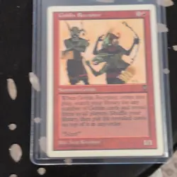 Magic: The Gathering Goblin Recruiter Creature Visions Red 1997 Card - Image 1
