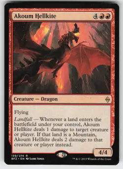 Akoum Hellkite R Battle for Zendikar 139 MTG - Image 1