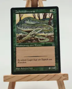 Zackenzahnwurm Portal 2. Zeitalter Magic Karte MTG Deutsch (Barbtooth Wurm) - Image 1