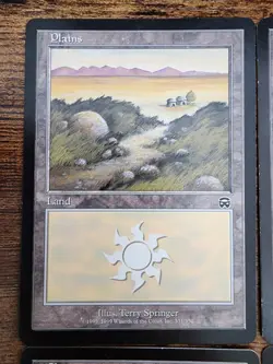 MTG ⭐Mercadian Masques Basic Land Plains Set LP+ ⭐4x: 1x of Each Art 1999 Magic - Image 3