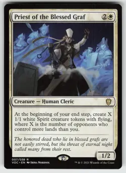 Priest of the Blessed Graf R Commander: Innistrad: Crimson Vow 7 MTG - Image 1
